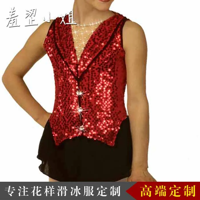 

Free shippingRedCUSTOM MADE TO FIT FIGURE ICE SKATING/ DANCING/ BATON TWIRLING COSTUMESD488