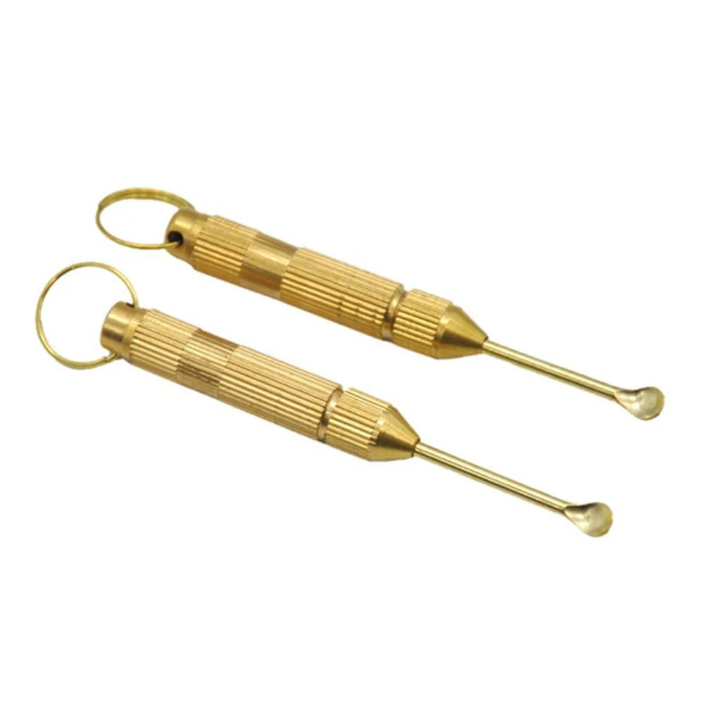 

Gold Metal Spoon Use For Sniffer Snorter HOOVER HOOTEER Snuff Snuff Snorter.Powder Spoon Smoking Accessories
