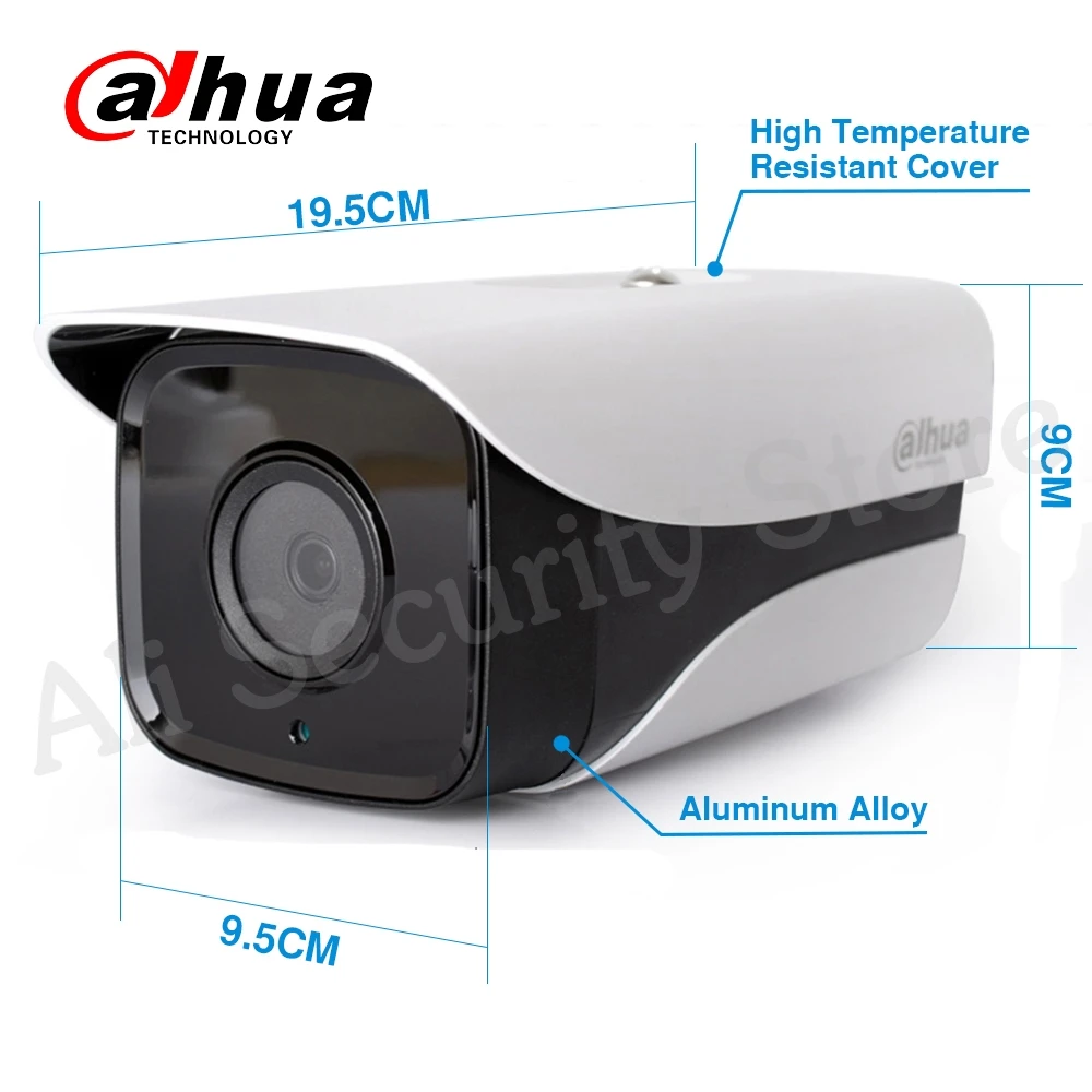  Dahua IPC-HFW4433M-I2 IP Camera 4MP 80m IR Bullet POE Network Camera H.265 Smart Detect IP67 WDR ON