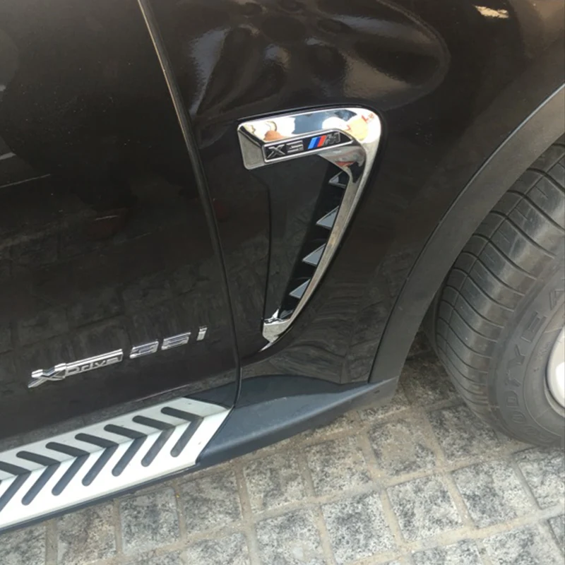 X5 F15 X5M ABS Chrome Авто сторона fender vent Накладка для BMW F15