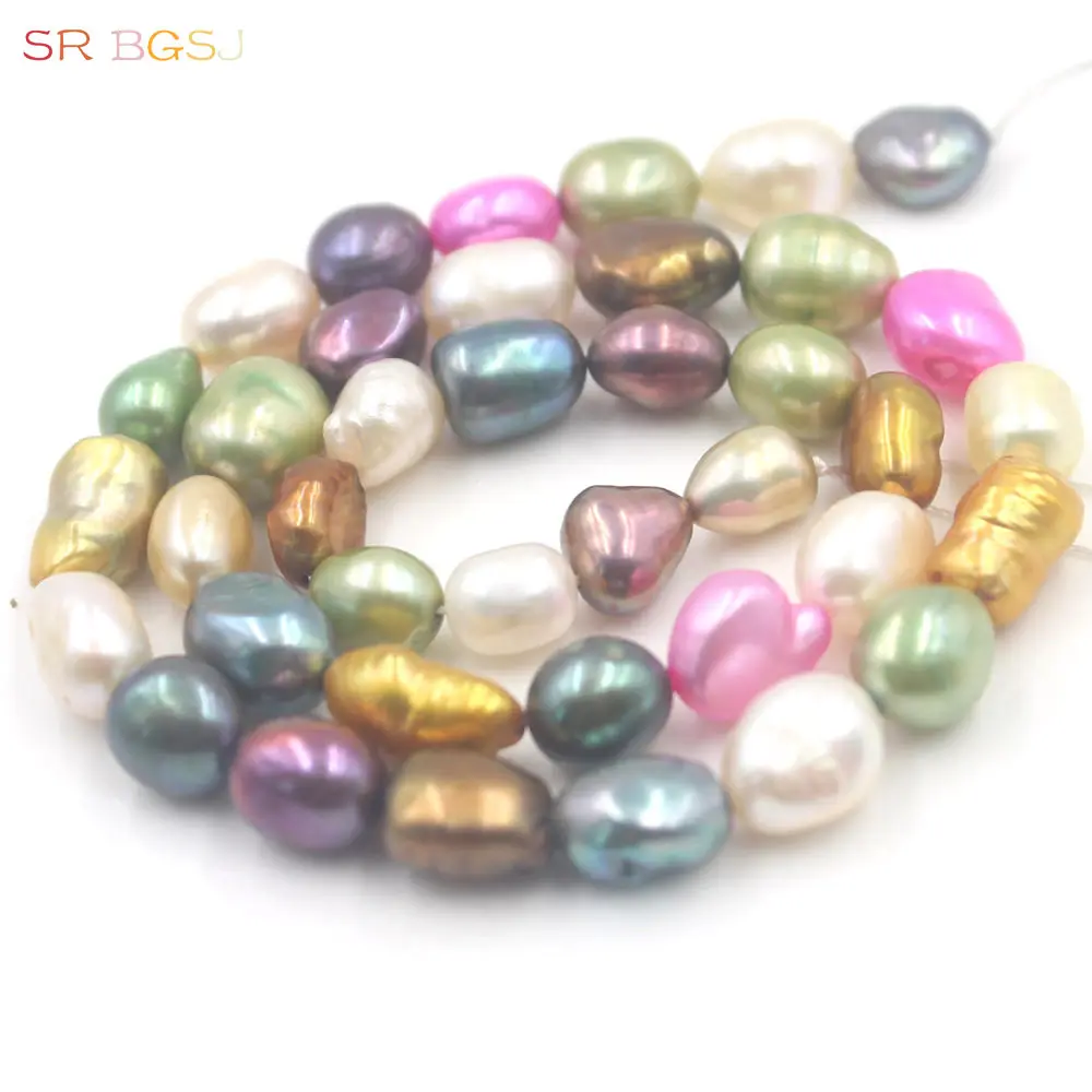 

Free Shipping 7x9mm Mixed Random Colors Freefrom Potato Pearl Freshwater Pearl Beads Jewelry Strand 15"