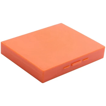 

Plastic Rectangle Hold 100 Slide Microscope Box,orange