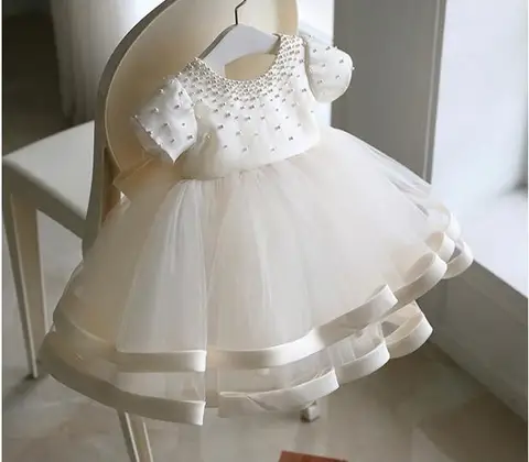 vestido bebe branco