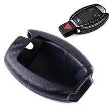 Beler чехол для ключей в виде ракушки Брелок дистанционного ключа Делюкс углеродного волокна подходит для Mercedes Benz A160 A180 B180 B200 C180 CLA250