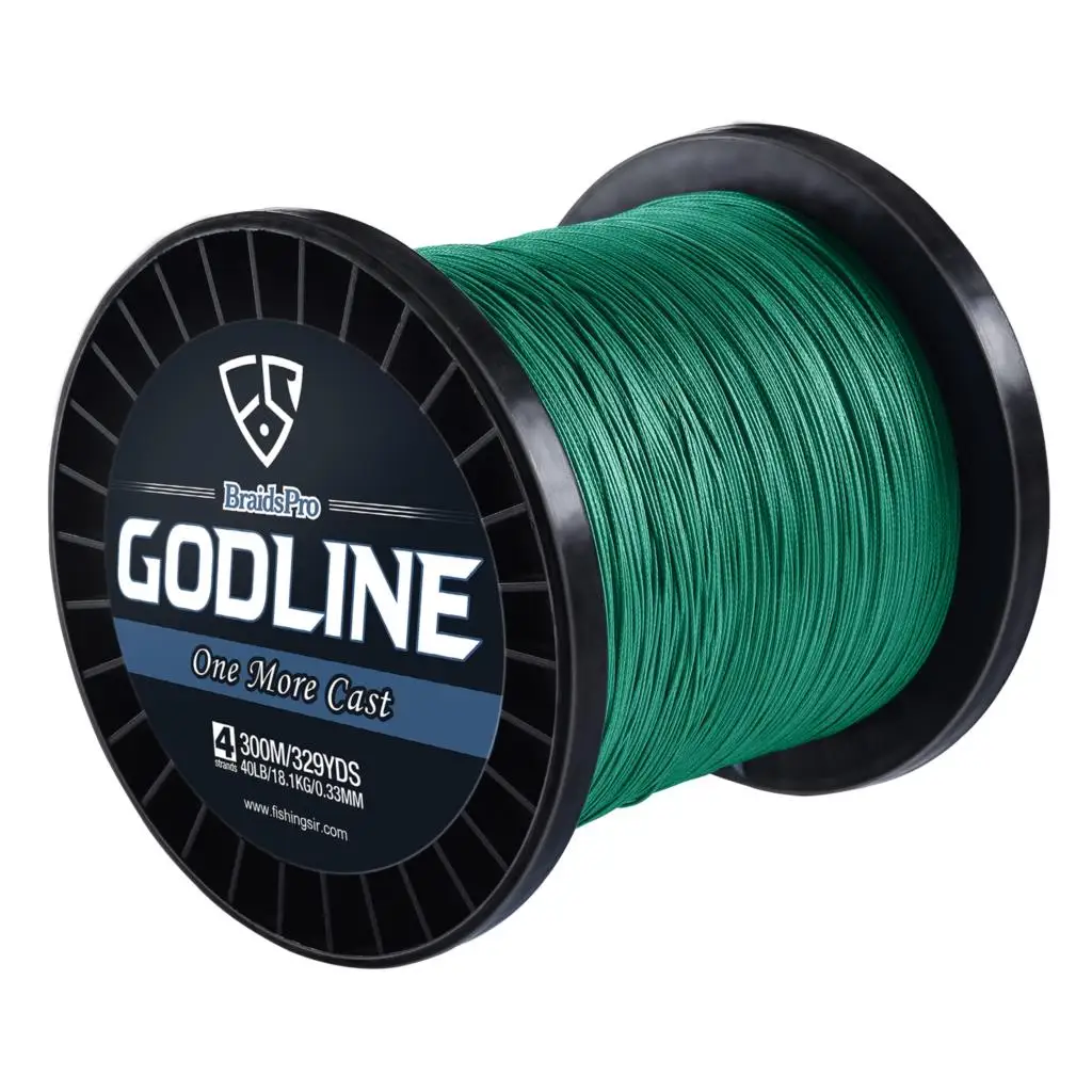 FISHINGSIR GODLINE леска 500 м 8 нитей плетеная леска мультифиламентная PE леска 30 40 50 80 100 120LB морская - Цвет: Moss Green