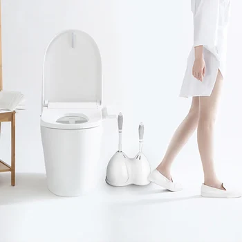 

Long Handle Bathroom Toilet Cleaning Kit Toilet Brush With Dredger Brush Base High Quality Household Toilet Suction Cup