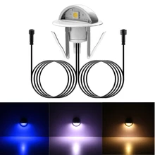 Напольная Лампа 12V 0,4 Вт светодиодный подземный светильник ing IP65 Водонепроницаемый похоронены снаружи Встраиваемая Светодиодная лампа для лестничной клетки для Открытый сад