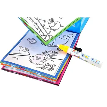 

Magic Water Drawing Book Coloring Book Doodle Magic Pen Animals Painting toys A1