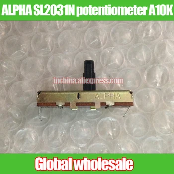 

5pcs ALPHA SL2031N 35mm Straight-slide fader potentiometer A10K / single linkage fader handle 12MM