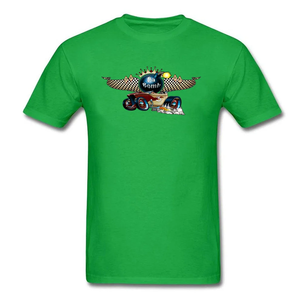 Da Bomb T Shirts for Men Summer Summer Tops Shirt Short Sleeve Wholesale Custom Tee-Shirts O Neck 100% Cotton Top Quality Da Bomb green