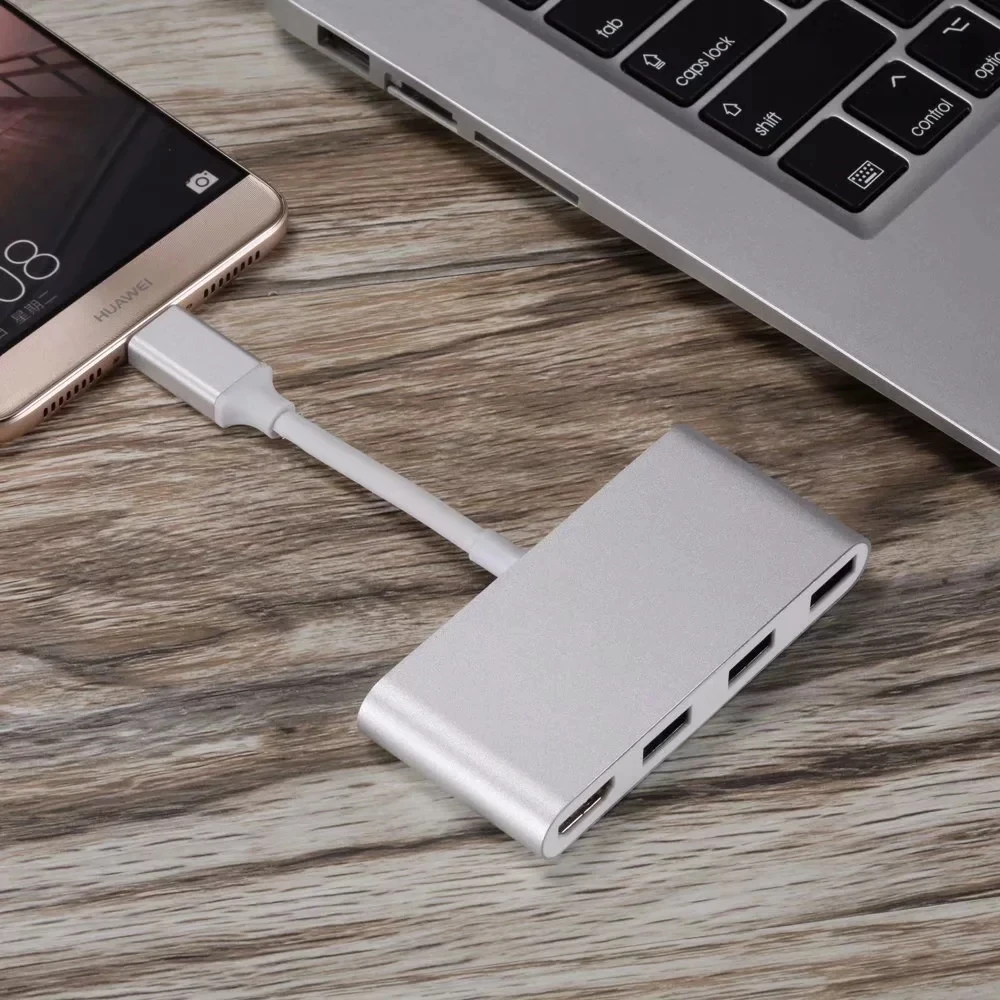 USB HUB USB C to HDMI USB 3.0 Thunderbolt 3 Adapter for MacBook Samsung Galaxy S10 Huawei Mate 20 P20 Pro Type C USB 3.0 HUB (8)