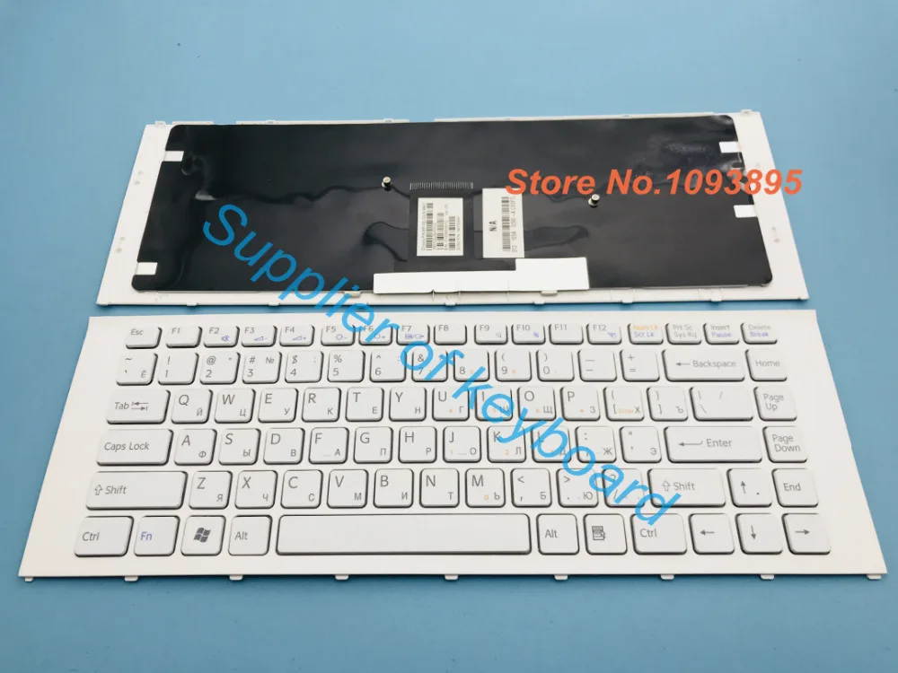 Русская клавиатура для Sony Vaio VPCEA24FM VPCEA21FD VPCEA33F VPC-EA VPC EA VPCEA белый ноутбук русская