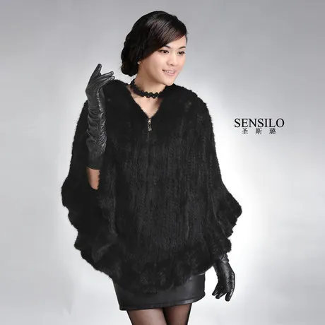 Рисунок 2 - Зимняя женская шаль из натурального меха норки