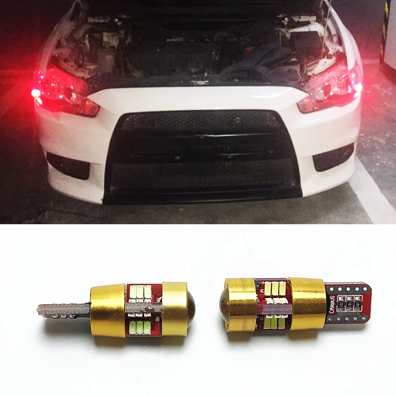 Светодиодные лампы T10 W5W Canbus 27 SMD 5630 2 шт. для Mitsubishi Lancer 9 10 x Outlander Pajero Sport Colt