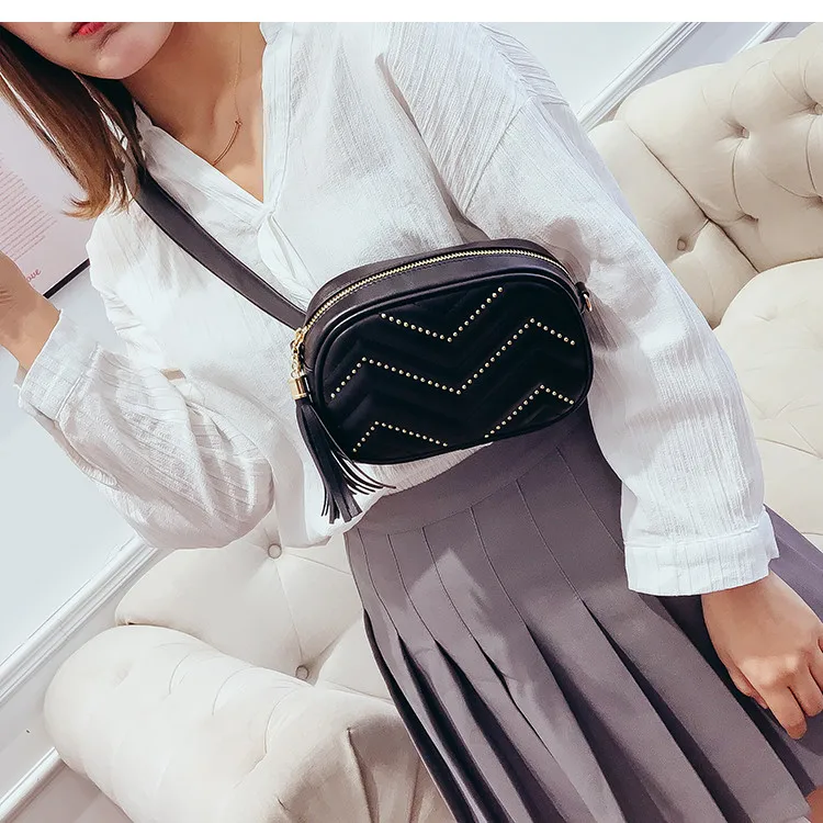 Роскошная сумка TOYOOSKY, женская дизайнерская сумка на пояс с заклепками, сумка на пояс, женская сумка на пояс, известный бренд, стеганая сумка на плечо, сумочка