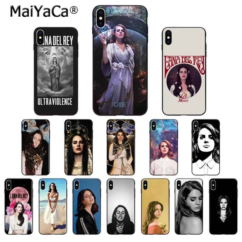 Высококачественный чехол для телефона MaiYaCa Singer lana del rey iPhone 5 5Sx 6 7 7plus 8 8Plus X XS MAX XR |