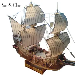 1:100 3D Англия Золотой Hind Galleon корабль лодка бумага модель собрать ручной работы Игра Головоломка DIY детские игрушки