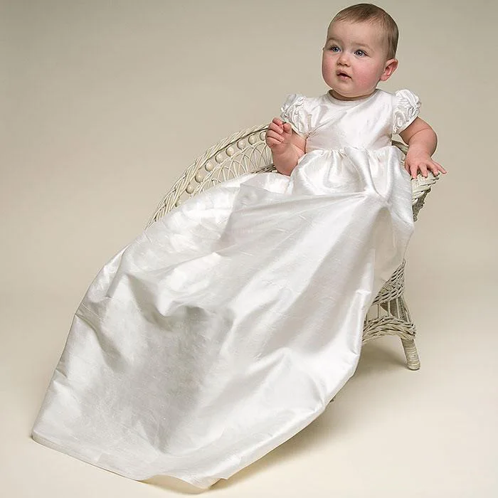 silk christening dresses for baby girl