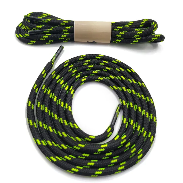 Mr.Niscar Round Outdoor Climbing Basketball Shoe Laces Athletic Shoelaces Wave Point Striped