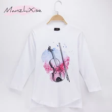 2019 New Children Clothes Kids T-shirts Full Violin Print 100% Cotton Child Girls Long T Shirt Boys Baby Tops Tee Free Shipping 2019 New Children Clothes Kids T-shirts Full Violin Print 100% Cotton Child Girls Long T Shirt Boys Baby Tops Tee Free Shipping