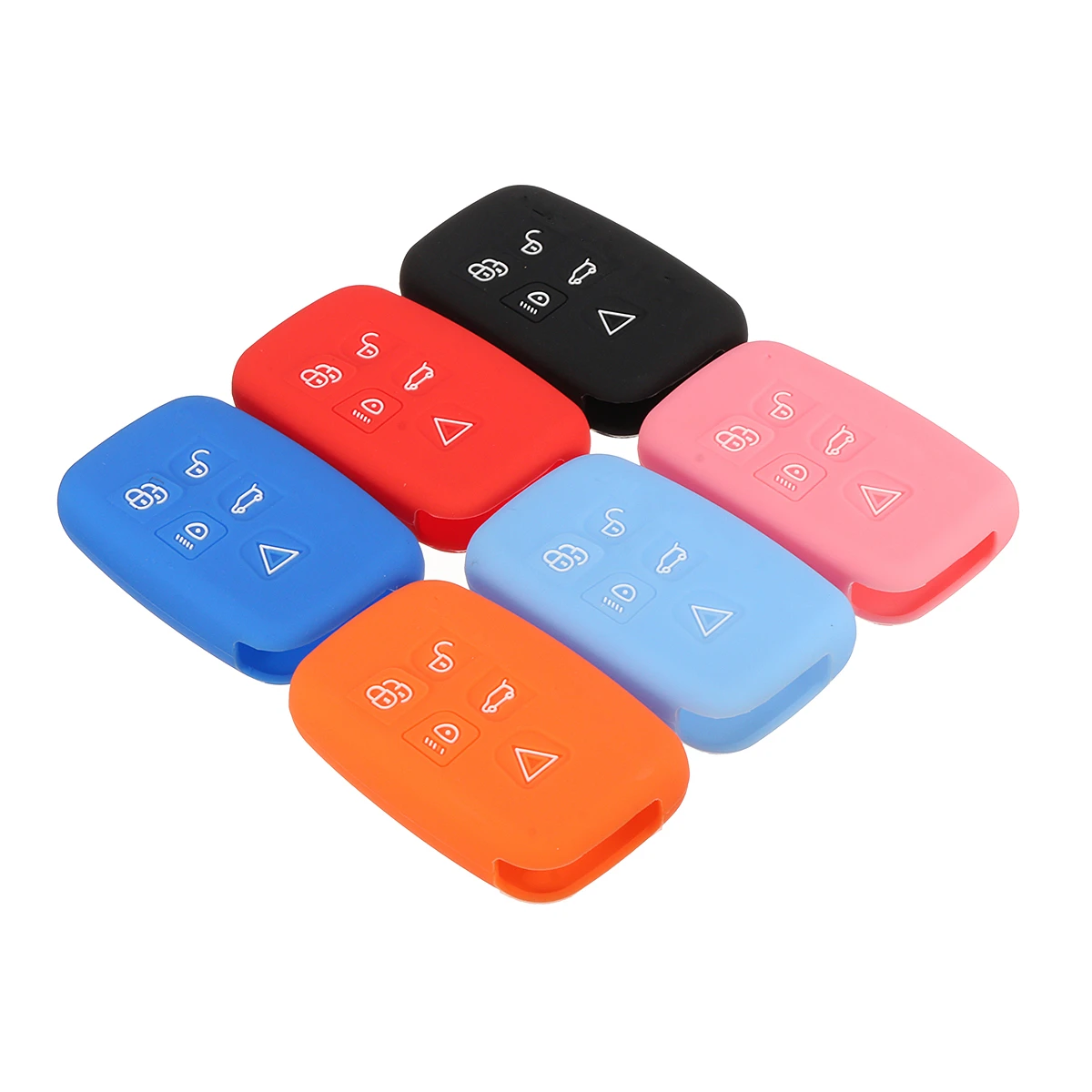 

5 Buttons Silicone Remote Car Key Case Cover Fob Shell For Land RANGE Rover Freelander 2 Discovery 4