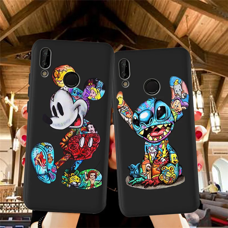 

cartoon Groot Stitch For Huawei P8 P10 P20 P30 Mate 10 20 Honor 8 8X 8C 9 V20 20i 10 Lite Plus Pro Case Cover Coque Etui joker