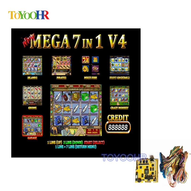 Мега 7 в 1 V1 желтый доска для игры машины