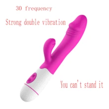 G Spot Dildo Rabbit Vibrator for Women Dual Vibration Silicone Waterproof Female Vagina Clitoris Massager Sex Toys For Women2019 G Spot Dildo Rabbit Vibrator for Women Dual Vibration Silicone Waterproof Female Vagina Clitoris Massager Sex Toys For Women2019