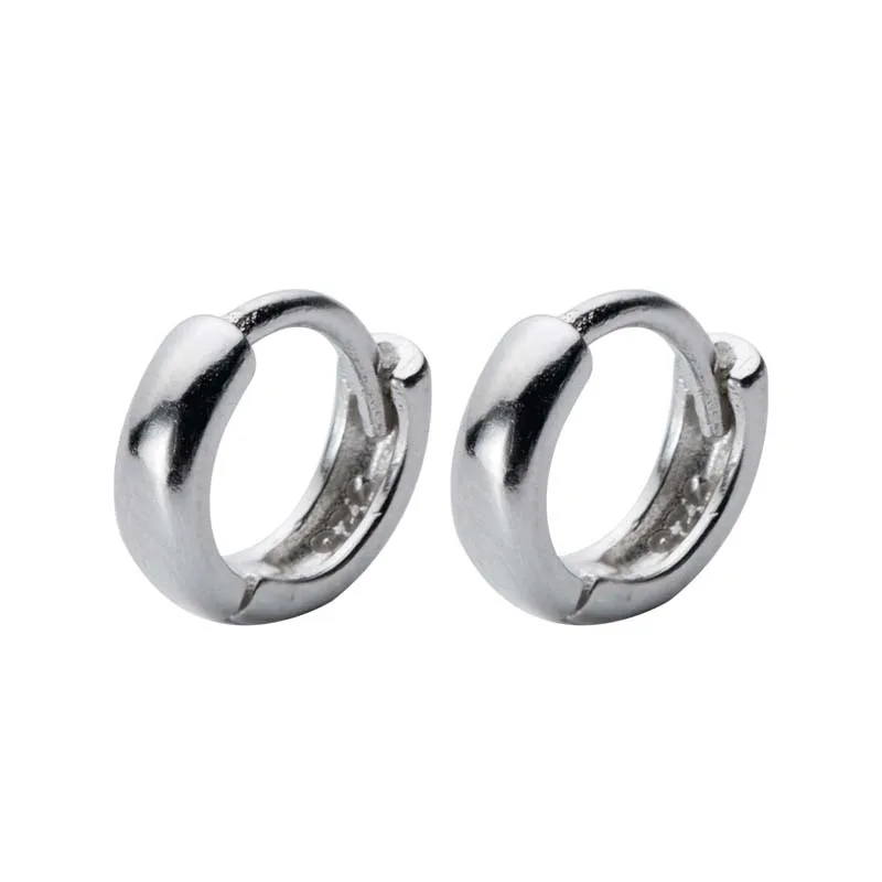 925 пробы серебряные маленькие серьги-кольца для женщин, модная круглая серьга круга из стерлингового серебра, ювелирные изделия для девушек, лучший подарок