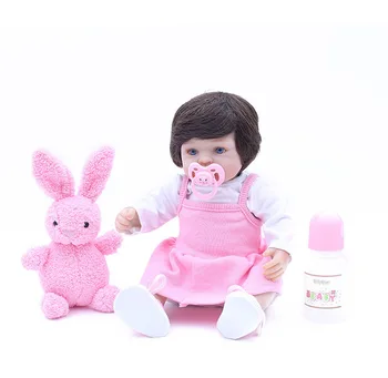 

16" new arrival Silicone Lifelike Bonecas Baby Reborn realistic magnetic pacifier bonecas bebe reborn de silicone doll