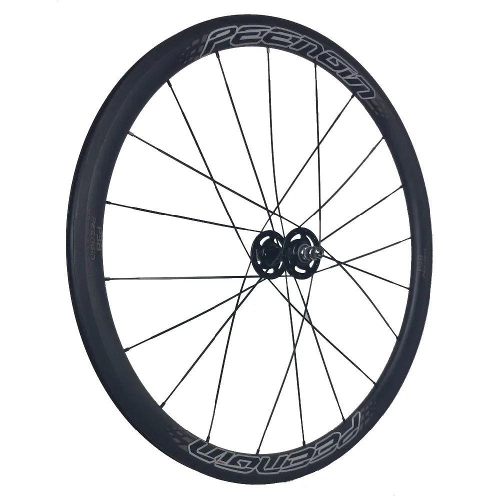 Discount Hot saling carbon aero wheel cover 700C Track Bike Wheels 38x25mm Front 60mm Rear mixed Carbon Clincher Track Bike Fixed Gear 4