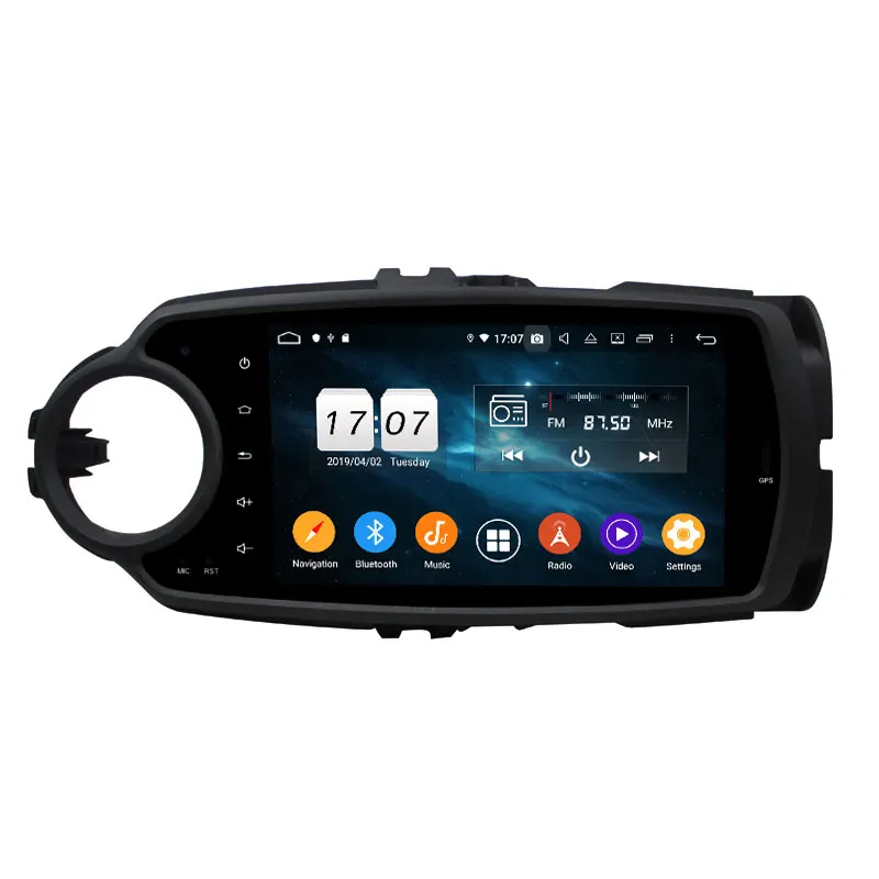 Top DSP 4GB+64GB Android 9.0 Car Audio DVD Player for Toyota yaris 2012 2013 GPS Radio Bluetooth 4.2 WIFI Mirror-link USB DVR 3