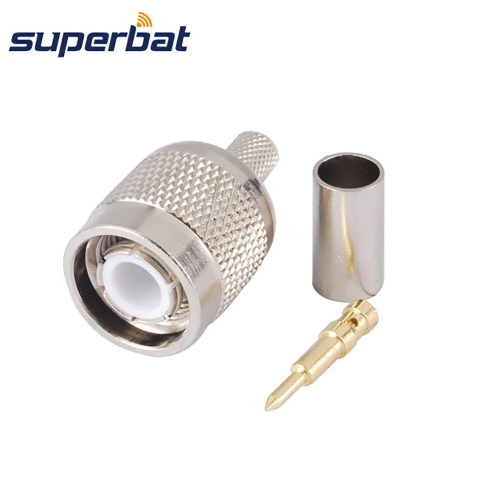 Superbat TNC обжимной разъем RF коаксиальный для кабеля RG58 RG142 LMR195|connector tnc|cable coaxial