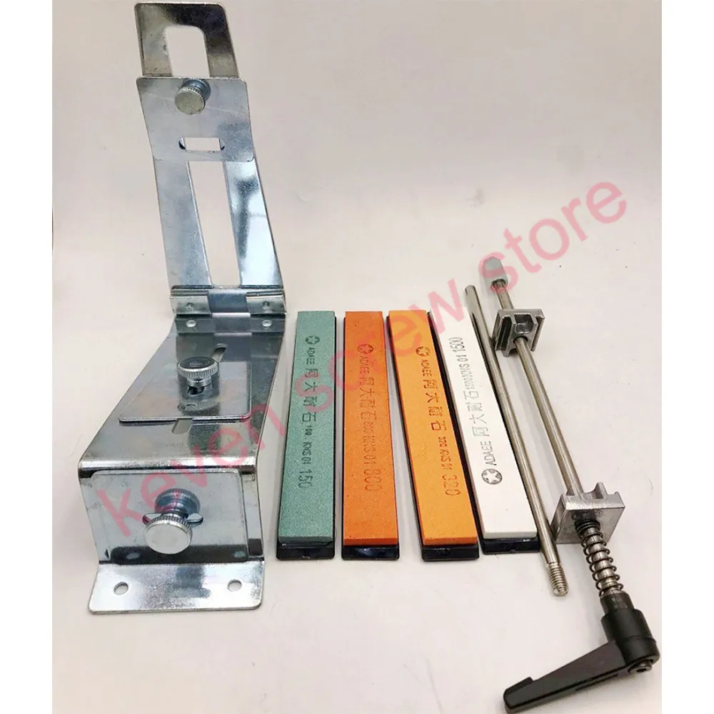 

New update iron steel knife sharpener Professional Kitchen Knife Sharpener Sharpening Fix Fixed Angle with 4pcs stones
