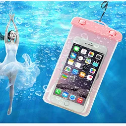 

6.0 In Pouch Luminous Underwater Dry Shoulder Backpack Phone Sealed Pocket Waterproof Sports Swimming Bag Drifting Diving Pack