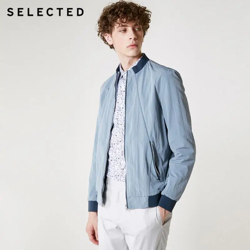 

SELECTED Men's Spring & Autumn Baseball Jacket S|418321506