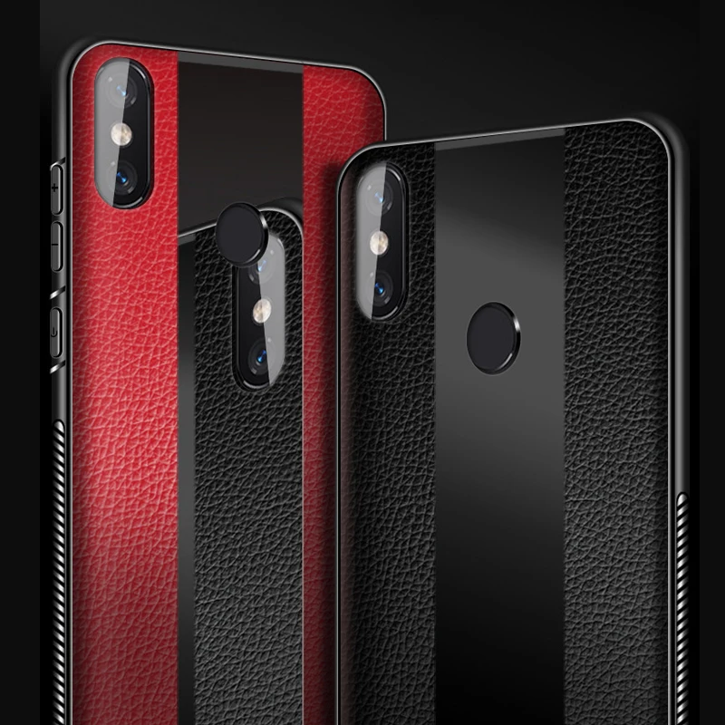 Leather &amp Glass Case for Xiaomi Mi 8 SE Explorer Lite Mix 2S 6X A2 Redmi 6A 6 Pro Max 3 2 Luxury Business Shockproof Cover |