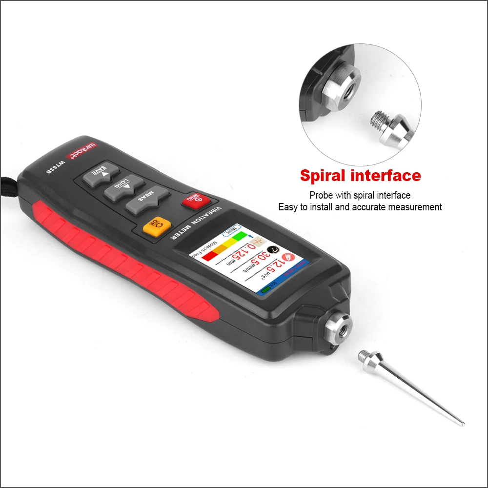 WINTACT Vibration Analyzer Vibrator Analizador De Vibraciones Digital Vibration Meter Tester Handheld WT63B Medidor Vibraciones 2
