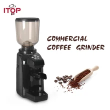 ITOP Commercial Coffee Grinder 500G Hopper Capacity Automatic Coffee Bean Burr Milling Machine Kitchen Coffee Maker Processors