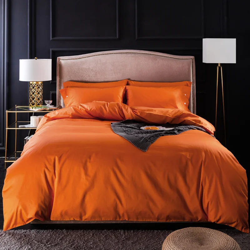 

1 Piece Solid Color Duvet Cover with Zipper 100% Cotton Quilt or Comforter or Blanket Case Active Printing Wholesale Drop Ship