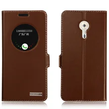 Luxury Natural Genuine Leather Window Flip Stand Cover Case For Lenovo ZUK Z2 Pro Luxury Mobile Phone + Free Gift