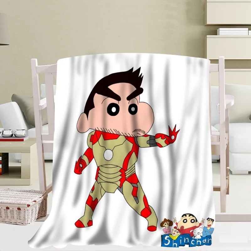 Изготовленное на заказ Crayon Shin-Chan одеяло для путешествий кидает на диван/кровать/самолет одеяло для путешествий 56x80 дюймов 50X60 дюймов 40X50 дюймов