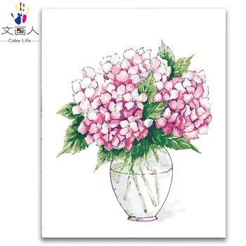 

plant flower painting by numbers on canvas picture art wall coloring by numbers for hoom living room decor,women girls painting