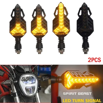 

2Pcs Motorcycle Motorbike Turn Signal Lights Flashers Led Indicator Running Lamp ABS 12led 3000K DC 12V LED