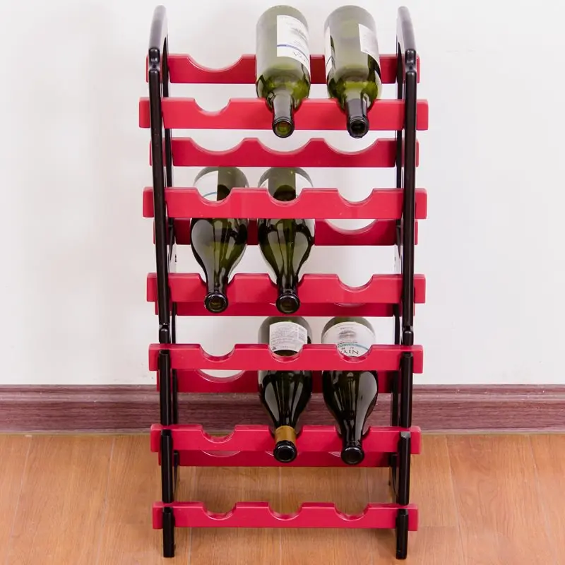 Wine Rack Folding Bamboo Floor Display Storage Mount 18 Bottle DIY
Craftwork Drink Wine Holder Home Decor L3120