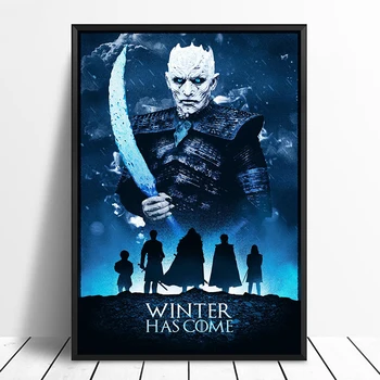

Game of Thrones Night King Art Print Movie Poster Home Decor Wall Decor Wall Art Canvas Print