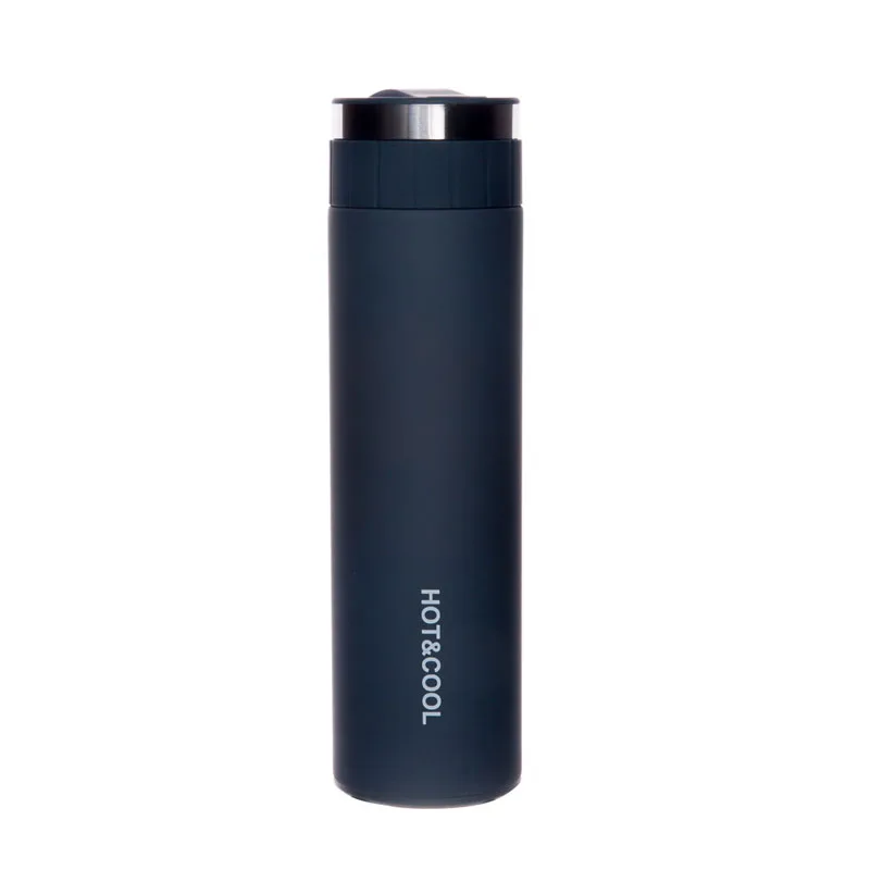 

500ml Creative Trend Literary Vacuum Flask Portable Stainless Steel Insulated Cup Student Thermos Bottle with Tea Container