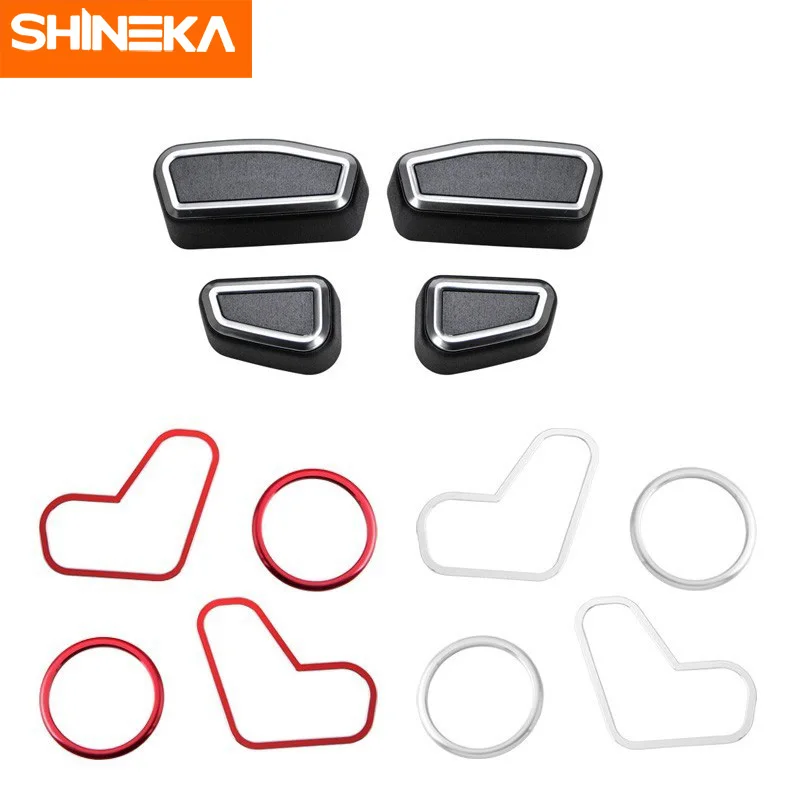 SHINEKA For Jeep Grand Cherokee 2011-2016 Car Front Passenger Seat Waist Adjustment Switch Decoration Cover | Автомобили и