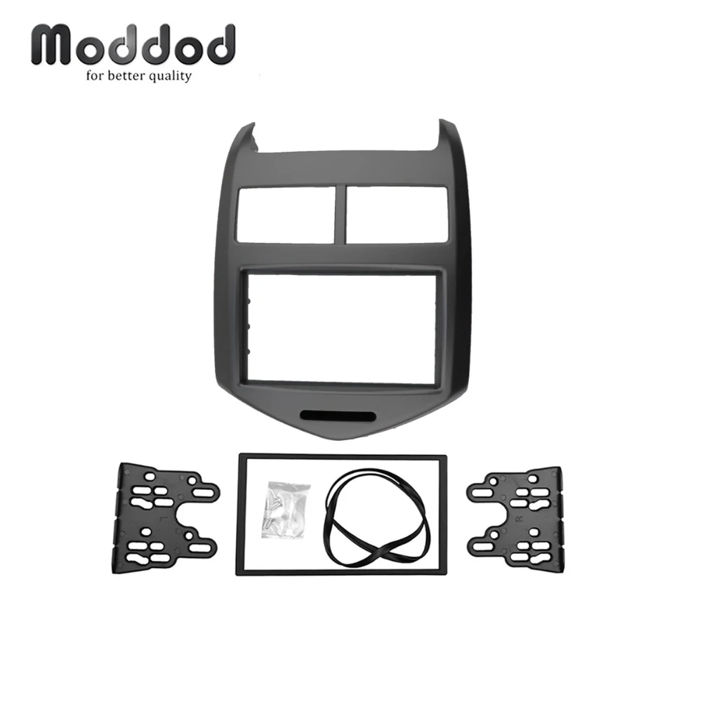 Double Din Fascia for CHEVROLET AVEO 2011 Radio DVD Stereo Panel Dash Mount Kit Dashboard Refit Installation Trim frame Bezel