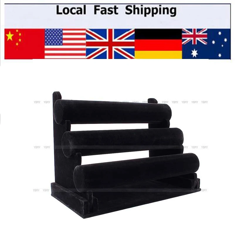 

Durable Jewelry Display Stand 3-Tier Bracelet Chain Watch Holder Organizer